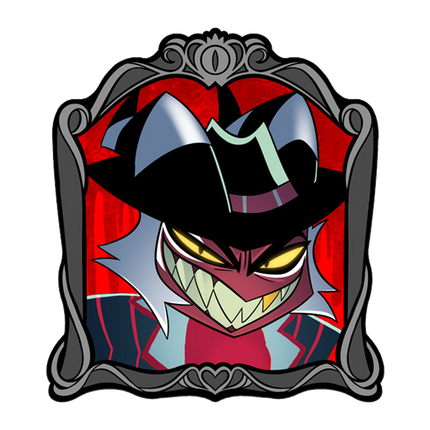 Crimson Changing Portrait - Lenticular Pin *CLEARANCE*