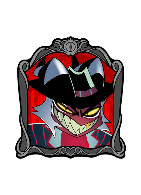 Crimson Changing Portrait - Lenticular Pin *SALE*