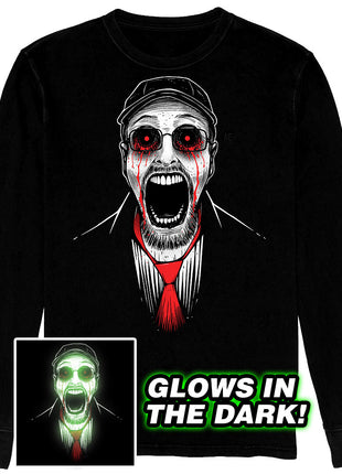 Long Sleeve T-Shirt - Creepypasta Critic GLOWS IN THE DARK  *PRE-ORDER*