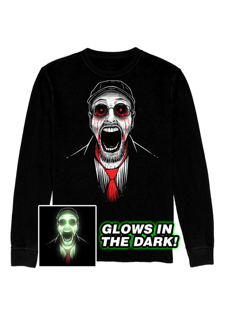 Long Sleeve T-Shirt - Creepypasta Critic GLOWS IN THE DARK  *PRE-ORDER*