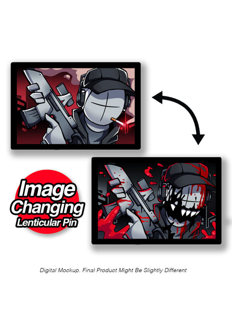 Deimos - Bloody Battle - Lenticular Pin *LIMITED STOCK*
