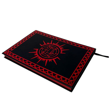 NOTEBOOK LINED PAPER - Black and Red Foil Stolas Grimoire *LIMITED STOCK*