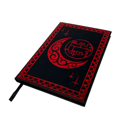 NOTEBOOK LINED PAPER - Black and Red Foil Stolas Grimoire *LIMITED STOCK*