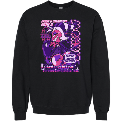 Crewneck Sweatshirt - Moxxie - From Helluva Boss with Love *LAST CHANCE*