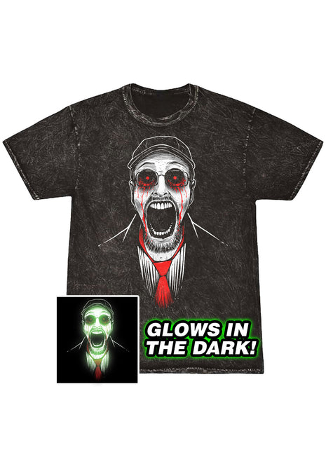 Acid Wash Shirt - Creepypasta Critic GLOWS IN THE DARK *PRE-ORDER*