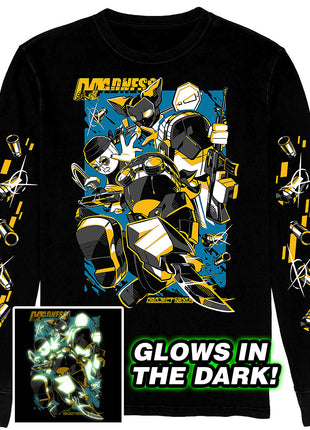 Long Sleeve T-Shirt - Madness Action - GLOWS IN THE DARK Night Watch Variant *PRE-ORDER*