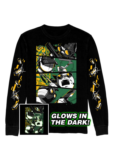Long Sleeve T-Shirt - Eyes of Madness - GLOWS IN THE DARK Night Watch Variant *PRE-ORDER*