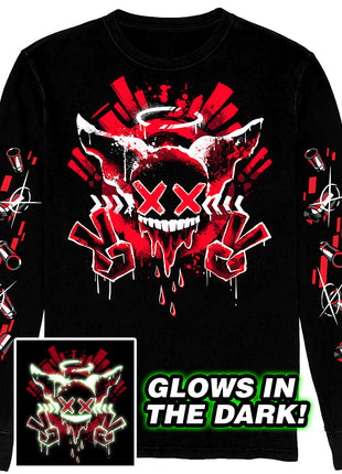 Long Sleeve T-Shirt - Tricky Squad - GLOWS IN THE DARK *PRE-ORDER*