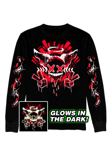 Long Sleeve T-Shirt - Tricky Squad - GLOWS IN THE DARK *PRE-ORDER*