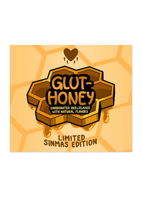Glut-Honey Bottle Label  Sticker