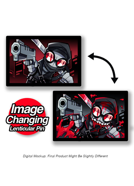 Hank - Bloody Battle - Lenticular Pin *LIMITED STOCK*