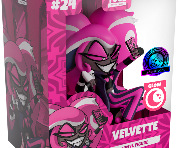 humanrobot 夜桜タッコン Hazbin Hotel x Youtooz - Glow in the Dark Velvette Vinyl Figure