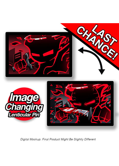 The Auditor - Bloody Battle - Lenticular Pin *LAST CHANCE*