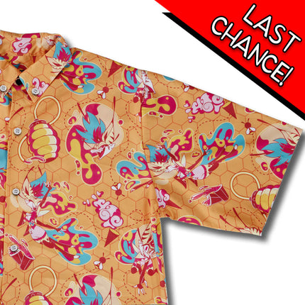 Bee Pattern - Button Up Shirt *LAST CHANCE*