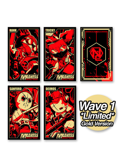 MADNESS: Project Nexus - Metal Card Set Series 1 Wave 1 Gold *LIMITED EDITION*