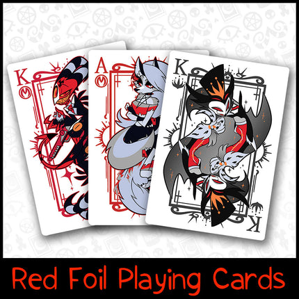 Helluva Boss Playing Cards (Black and Red Variant)