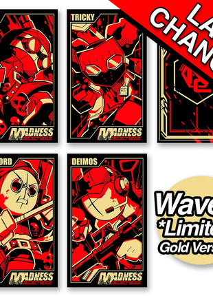 MADNESS: Project Nexus - Metal Card Set Series 1 Wave 1 Gold *LAST CHANCE*
