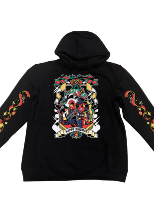 Pullover Hoodie - Sinsmas 2024 - Millie + Moxxie w/Printed Sleeves *LAST CHANCE*