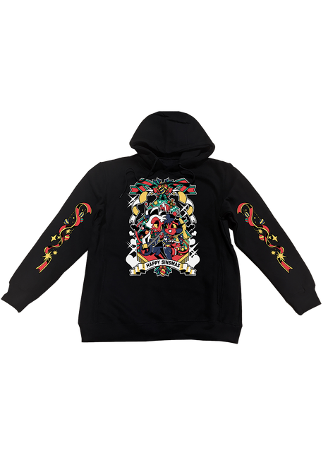 Pullover Hoodie - Sinsmas 2024 - Millie + Moxxie w/Printed Sleeves *LAST CHANCE*