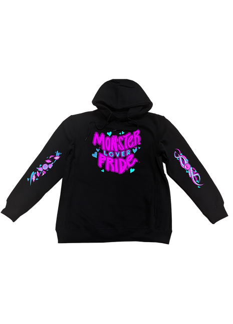 Pullover Hoodie - Monster Lover Pride w/Printed Sleeves *LAST CHANCE*