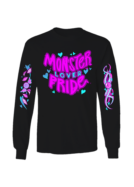Long Sleeve Shirt - Monster Lover Pride w/Printed Sleeves *LAST CHANCE*