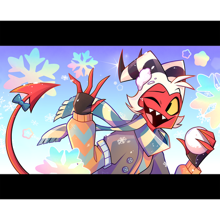 Moxxie - Cozy Winter - Poster Print *PRE-ORDER*