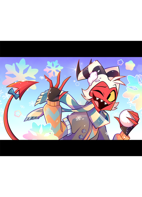 Moxxie - Cozy Winter - Poster Print *PRE-ORDER*