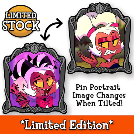 Moxxie Changing Portrait #2 - Lenticular Pin *LIMITED RUN*