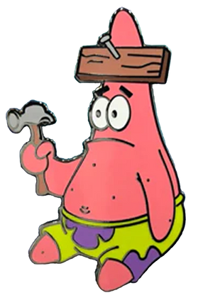 Nail In Head Patrick - Spongebob Squarepants Enamel Pin