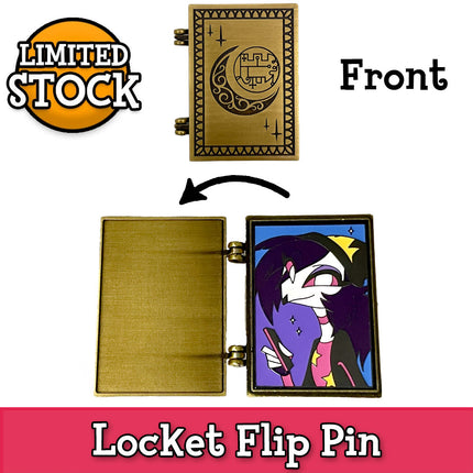 Octavia - Grimoire Flip Pin *LIMITED STOCK*