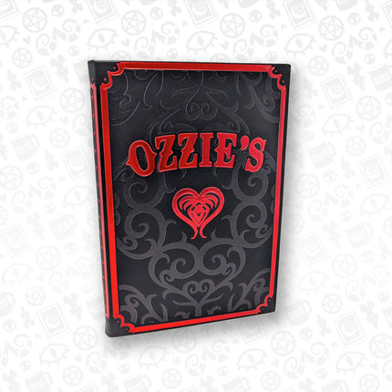 NOTEBOOK - Black and Red Foil Ozzie's Notebook *LIMITED STOCK*