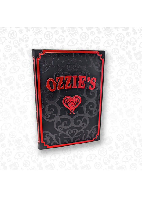NOTEBOOK - Black and Red Foil Ozzie's Notebook *SALE*