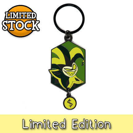 Mammon Enamel Keychain With Charm *PRE-ORDER*