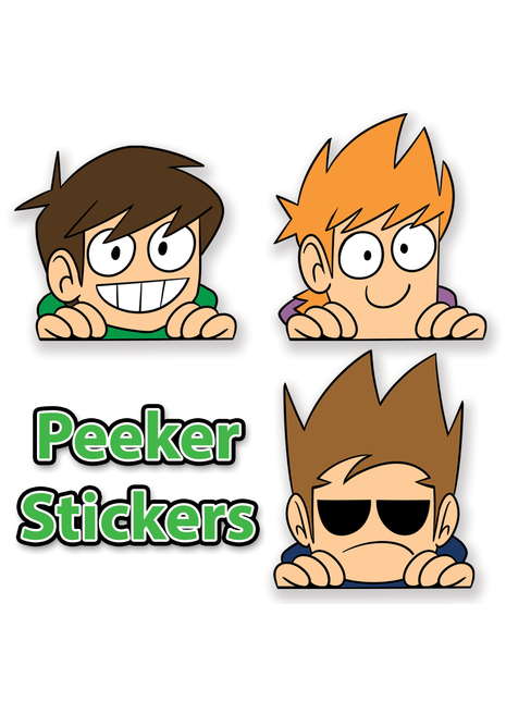Eddsworld Peek Sticker Set