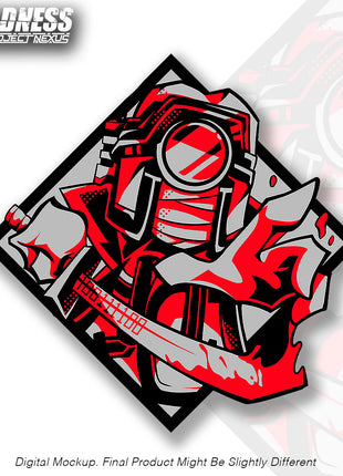 Phobos - Metal Diamond Pin *LIMITED STOCK*