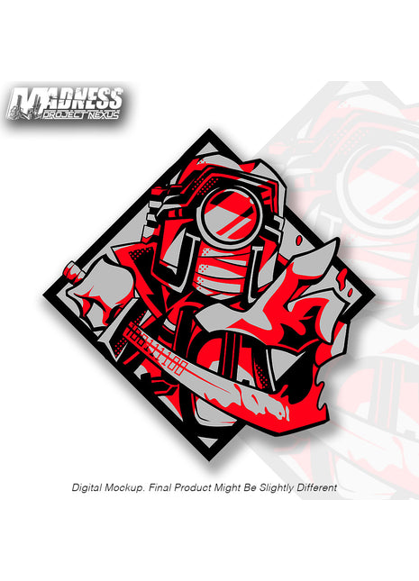 Phobos - Metal Diamond Pin *LIMITED STOCK*