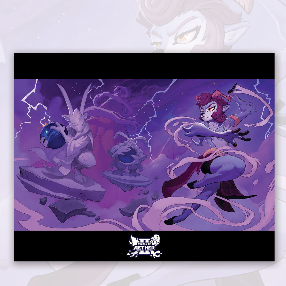 Absa Aether Rivals of Aether 2 - Absa Poster Print – Shark Robot