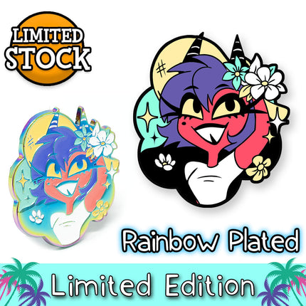 Summer Millie - Rainbow Plated Enamel Pin *LIMITED RUN*