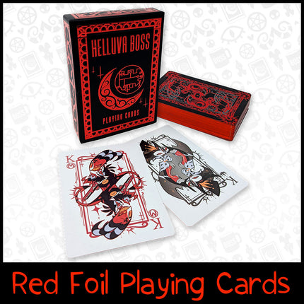 Helluva Boss Playing Cards (Black and Red Variant)