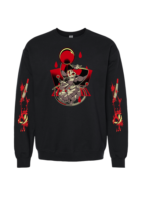 Crewneck Sweatshirt - Fizz Halloween Slasher w/Printed Sleeves *LAST CHANCE*
