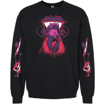 Crewneck Sweatshirt - Octavia Halloween Slasher w/Printed Sleeves *LIMITED STOCK*