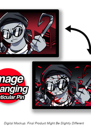 Sanford - Bloody Battle - Lenticular Pin *LIMITED STOCK*