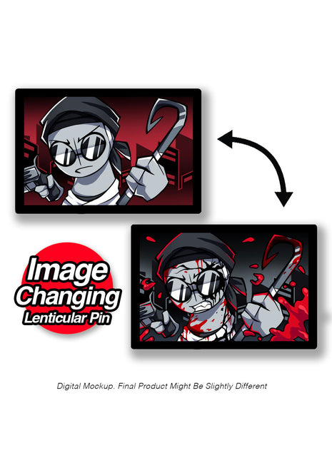 Sanford - Bloody Battle - Lenticular Pin *LIMITED STOCK*