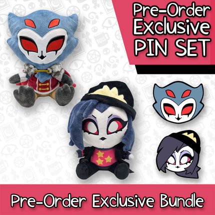 Seated Stolas + Octavia Plush Bundle + BONUS PINS *PRE-ORDER*