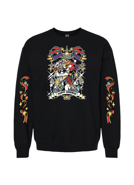 Crewneck Sweatshirt - Sinsmas 2024 - Vassago w/Printed Sleeves *FINAL SALE*