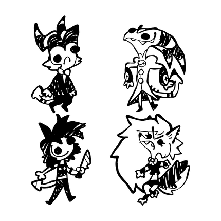 IMP'S Sketchy Plan - Enamel Pin Set *LAST CHANCE*