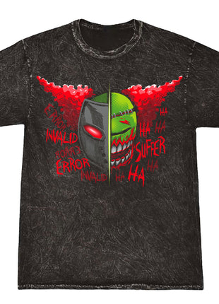 Acid Wash Shirt - Faces of Tricky *LAST CHANCE*