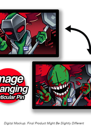 Tricky - Bloody Battle - Lenticular Pin *LIMITED STOCK*