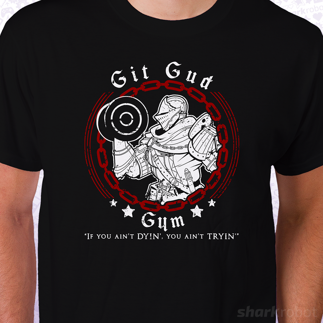 GIT GUD or Die Trying Git Gud Scrub Retro Gaming Funny Get Good
