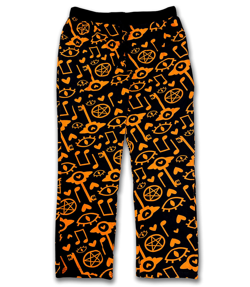 Orange Pattern HAZBIN LOUNGEWEAR PANTS *LIMITED STOCK* – Shark Robot